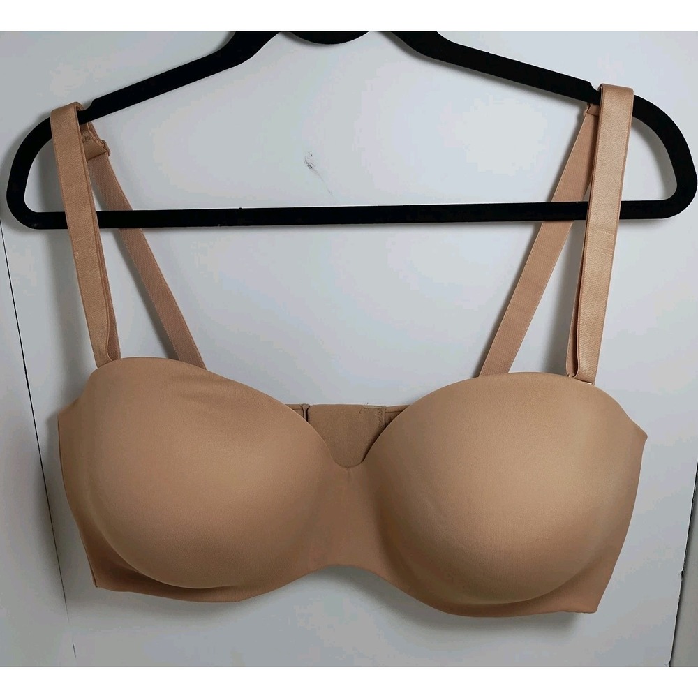 Ambrielle Full Figure Bra Multiway Strapless Padded Underwire Beige 42 DDD New
